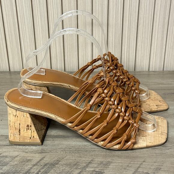 Marc Fisher Shoes - Marc Fisher Colica Block Heel Mules Brown Women’s Size 9.5M